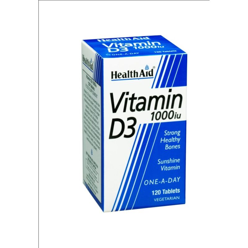 Healthaid vitamin D supplements vitamin D3 tablets 1000iu   120 pack