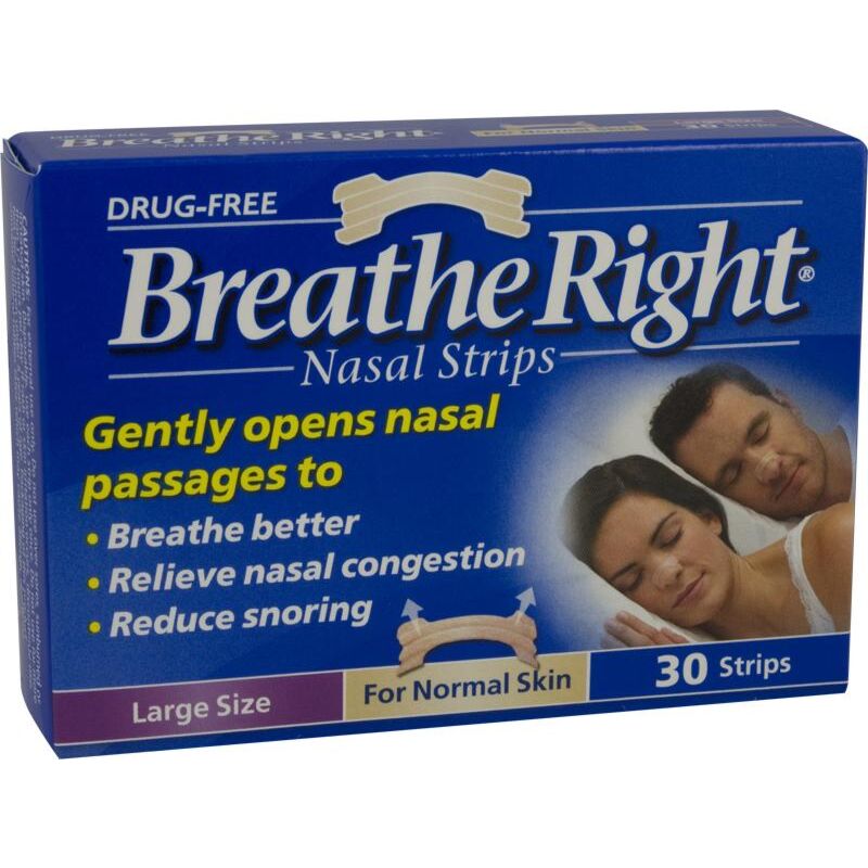 Breathe right nasal strips natural large 30 pack