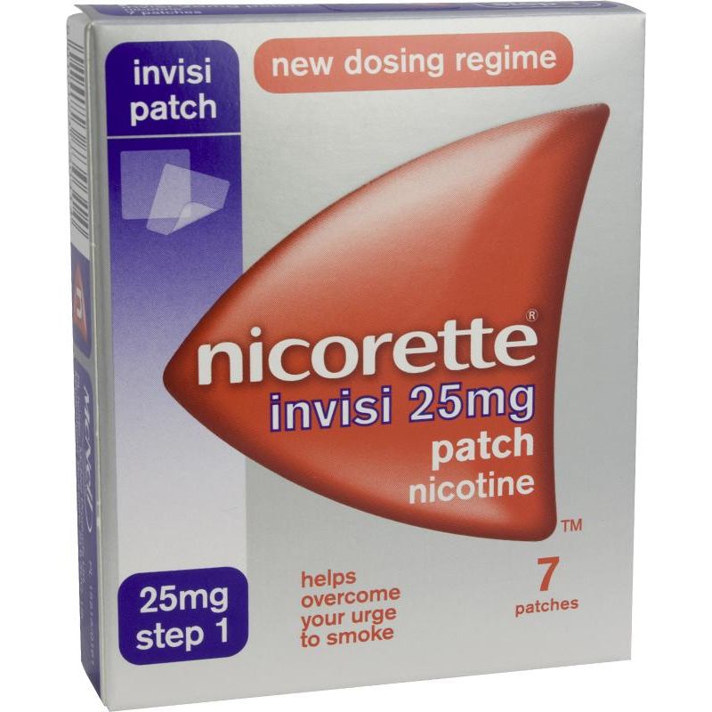 Nicorette Invisi-Patch  25mg 7 pack