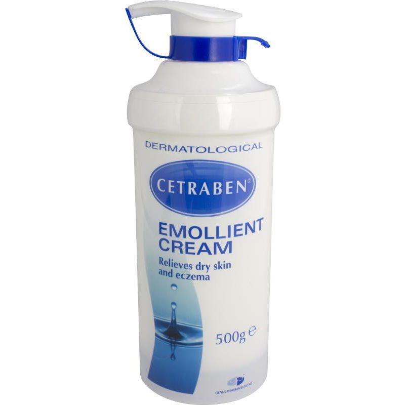 Cetraben emollient cream pump dispenser 500g