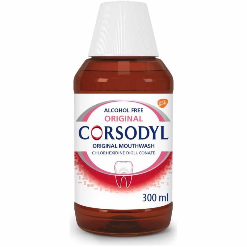 CORSODYL mouthwash original alcohol free 0.2% 300ml