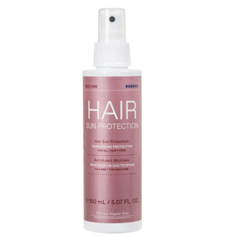 Korres Red Vine Hair Sun Protection Microemulsion For All Hair Types 150ml