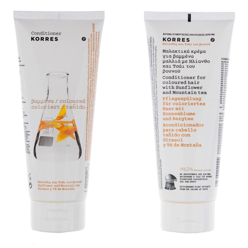 Korres Conditioner Sunflower and Mountain Tea_for coloured hair_200ml 