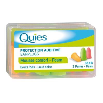 Quies foam ear plugs soft foam 3 pack