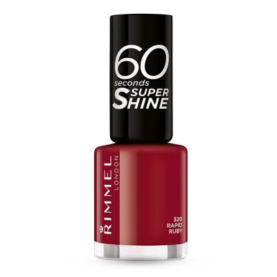 RIMMEL 60 seconds super shine nail polish Rapid Ruby 320