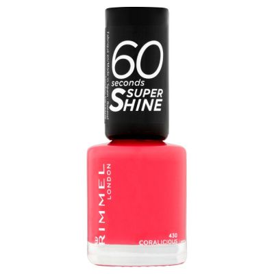 RIMMEL 60 seconds super shine nail polish Coralicious 430