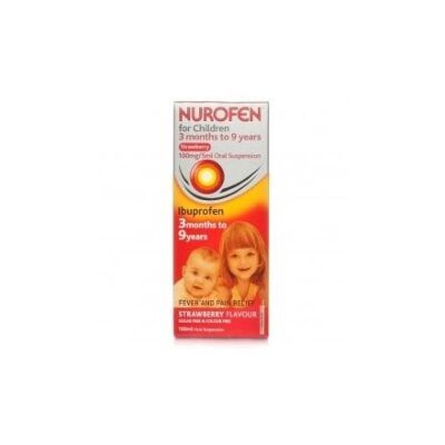 Nurofen for children suspension with syringe sugar-free strawberry 100mg/5ml 200ml