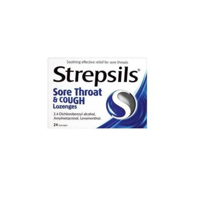 Strepsils lozenge sore throat & cough 24 pack