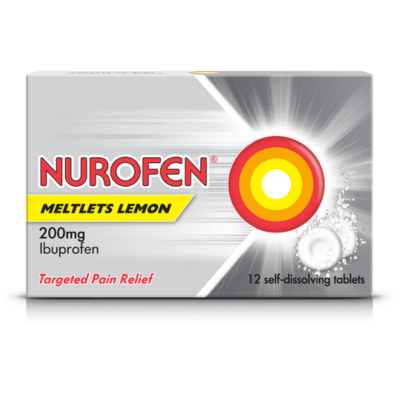 NUROFEN MELT tablets 200MG 12
