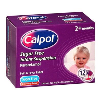 CALPOL INF SACH SUGER FREE 120MG 12X5