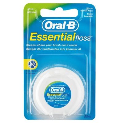 Oral-b dental floss Essential floss mint waxed 