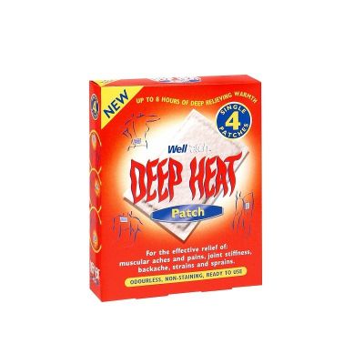Deep heat pain relief heat patch 4 pack