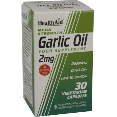 Healthaid garlic supplements odourless garlic oil capsules 2mg 30 pack