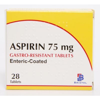 Aspirin tablets e/c 75mg 28