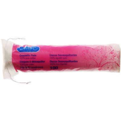 Alvita cosmetic pads round 100 pack