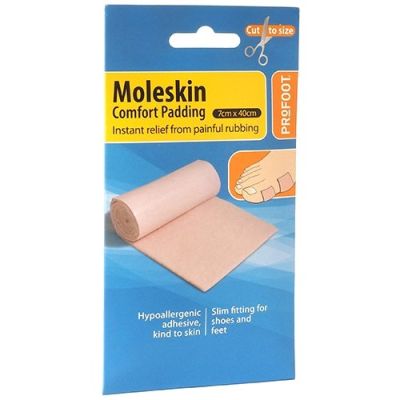 Profoot comfort padding moleskin roll 7cm x 45cm