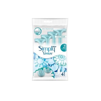 Gillette Simply venus disposable razors moisture strips 4 pack