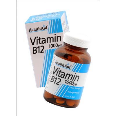 Healthaid vitamin B supplements B12 tablets p/r 1000mcg 50 pack