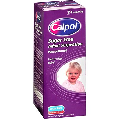 Calpol infant suspension sugar-free 120mg/5ml 200ml