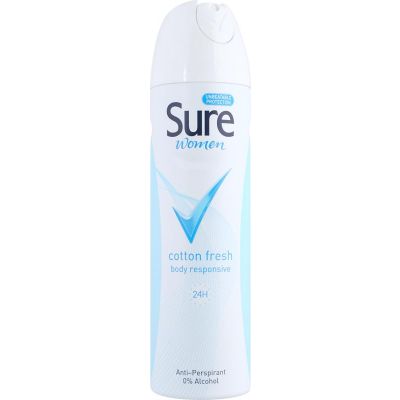 Sure Essential Protection Cotton Dry Antiperspirant Deodorant Spray 150ml