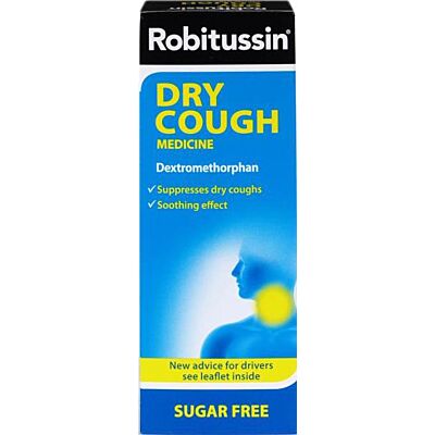 Robitussin oral solution dry cough Sugar Free 7.5mg/5ml 100ml