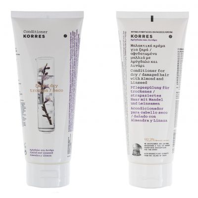 Korres Conditioner Almond and Linseed_for dry/ damaged hair_ 200ml 