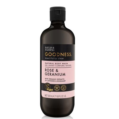 Baylis & Harding Rose & Geranium Natural Body Wash 500ml