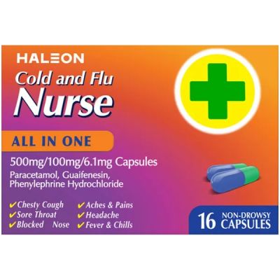 Cold & Flu Nurse All in One Capsules 16s