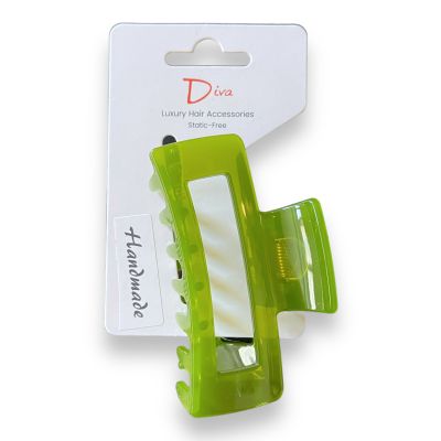 Diva Handmade Open Square Claw 9cm Imperial Jade