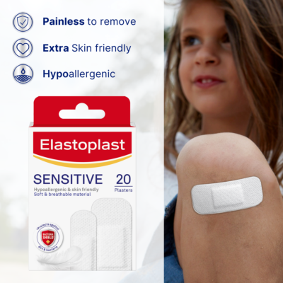 ELASTOPLAST plasters sensitive multi tone medium fabric medium 20