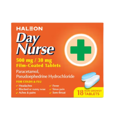 Haleon Day Nurse Non-Drowsy Tablets – 18 Tablets