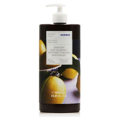 Korres Renewing Body Cleanser Basil Lemon, 1000ml