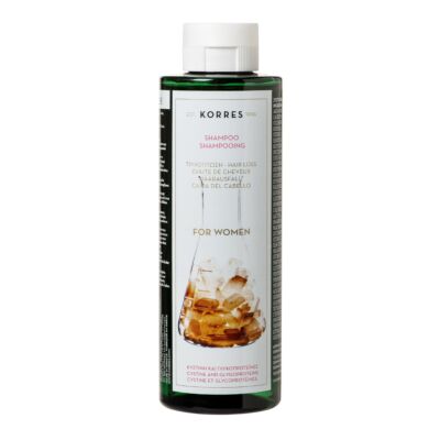 KORRES WOMENS SHAMPOO WITH CYSTINE & GLYCOPROTEINS FOR HAIR LOSS 250ML