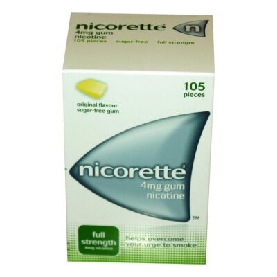 Nicorette chewing gum original 4mg 105 pack