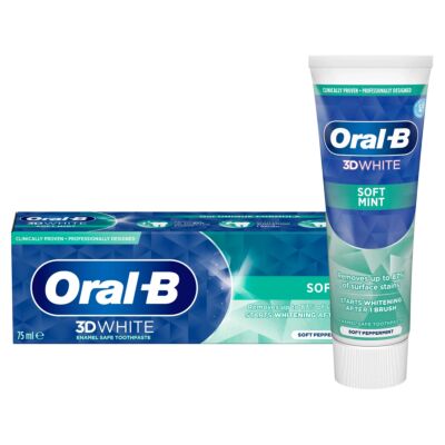 Oral-B 3D White Soft Mint Toothpaste, 75ml