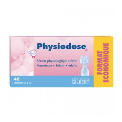 Physiodose Sterile Physiological Serum 40 Single Doses of 5ml