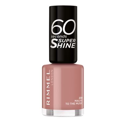 Rimmel London 60 Seconds Super Shine Nail Polish - 230 Mauve to the Music