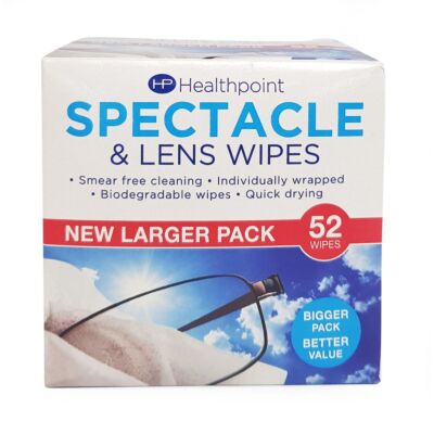 Valley Healthpoint Spectacle & Lens Wipes 52S
