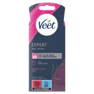 Veet Expert Wax Strips Normal skin face (20 strips)