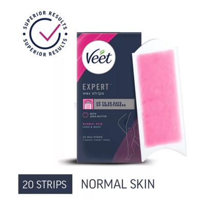 Veet Expert Wax Strips with Shea Butter (20 strips)