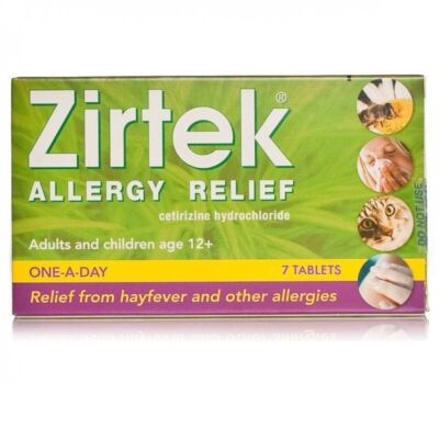 Zirtek Allergy Relief Tablets - 7 Tablets