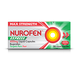 Nerophen Nurofen express liquid capsules 400mg 400mg 20 pack