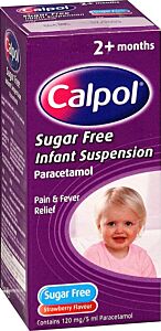 Calpol infant suspension sugar-free 120mg/5ml 100ml
