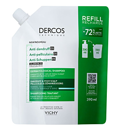 Dercos anti dandruff DS shampoo normal to oily hair refill 390ml 